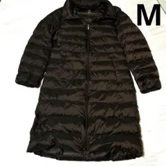 ウルトラライトダウン ロングコート ブラウン Mサイズ