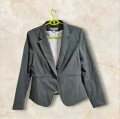 【H&M】グレー テーラードジャケット EUR 38 サイズM