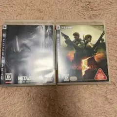 PS3 ゲームセット METAL GEAR SOLID 4 バイオハザード5