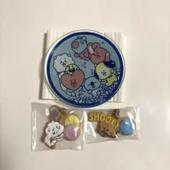BT21 クッキーチャームコットRJ SHOOKY セット お皿 プレート