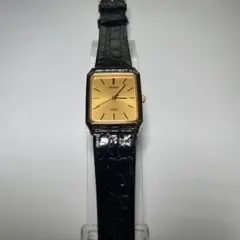 稼働品】セイコー シャリオ クォーツ 4130-5010 青文字盤 新品ベルト