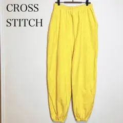 CROSS STITCH スウェットパンツ M イエロー ダンス ストリート