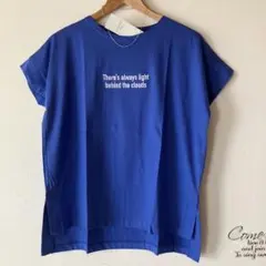 ロゴtシャツ 半袖 Tシャツ　サマンサモスモスブルー　SM2 新品　刺繍　ロゴのサムネイル