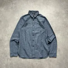 希少 Ralph Lauren ブラックデニム ダブルポケット シャツ (L) - メルカリ