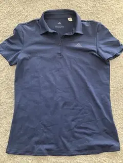 adidas ネイビー ポロシャツ　XL（LL）
