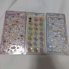 シマエナガ　プチドロップシール　シール　ジュエルプチドロップ　おはじきシール