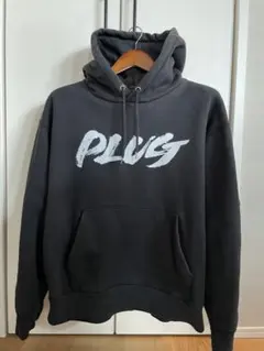 PLUG プラグBOXロゴ フード付きパーカー 黒ブラックのサムネイル