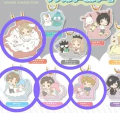 夏目友人帳×サンリオキャラクターズ コラボ アクリルキーホルダー2 　5個