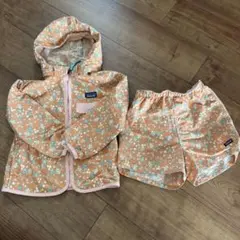 patagonia 花柄ジャケット・ショートパンツセット 4T