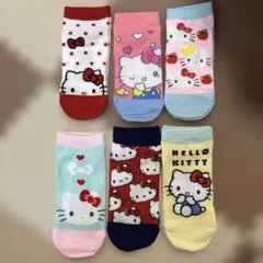 新品　19cm〜24cm ハローキティ 靴下 6足セット