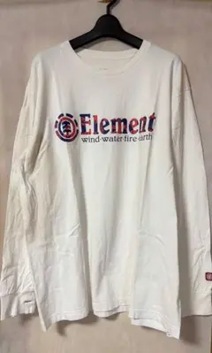 Element ロンT ロゴプリント 白 XLのサムネイル