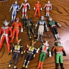 特撮フィギュア 15体セット ウルトラマン 仮面ライダー