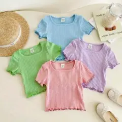 【新品・未使用】半袖　Tシャツ　サイズ90 無地　トップス　リブ　夏　まとめ売り