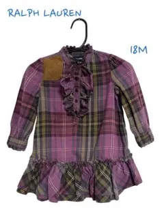 ラルフローレン　チェック柄ワンピース　18M
