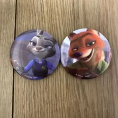 ディズニー ニックジュディ缶バッジ