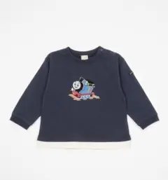 petit main ♡ きかんしゃトーマス アップリケ長袖Tシャツ 110