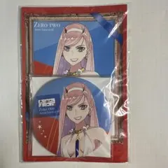 ダリフラ アニメジャパン ゼロツー缶バッチ ポストカードセット 新品 未開封 ダリフラ アニメジャパン ゼロツー缶バッチ ポストカードセット 未開封