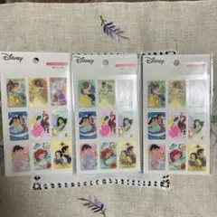 Disney 3Dシールプリンス&プリンセス3セット