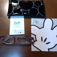 ゾフ　Disney Collection　ドナルド&デイジー柄メガネ