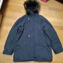 ユニクロ n3b XL ネイビー 中綿ジャケットブルゾン