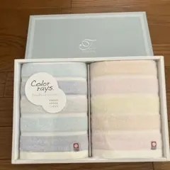 【新品未使用】今治タオル　フェイスタオル２枚セット　ピンク、ブルー