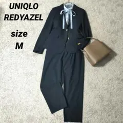 パンツスーツ　セレモニースーツ　ビジネススーツ　UNIQLO　金ボタン　M
