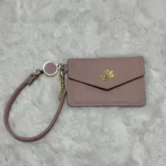 ディズニー ミニーマウス ピンク カードケース パスケース 定期入れ リール付