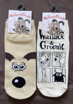 ウォレスとグルミット ソックス 2足セット スニーカーソックス