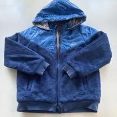 Nike フード付きジャケット リバーシブル　青 シルバー　120