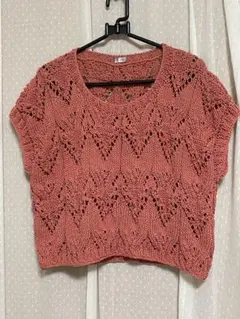 みいる　休業中様専用です。C8ゆったりサイズのとんがり屋根のサマーニット