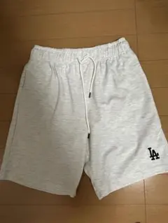 ドジャース　グレー スウェット ユニフォームパンツ