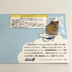 ANA 포켓몬 ジェット '99 ピカピン ピンバッジ 台紙付き