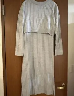 マタニティワンピース　授乳口あり　長袖