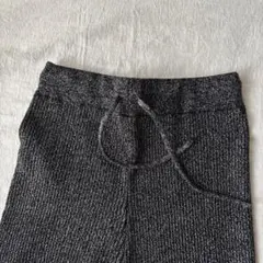 リラックスフィットルームウェア ダークグレー フリル裾