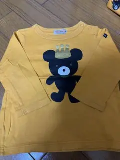 MIKI HOUSE クマプリント Tシャツ 80
