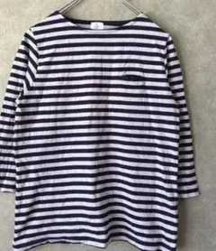 share with Kurihara harumi ボーダー 長袖Tシャツ M
