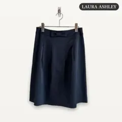 zY324【L】LAURA ASHLEY ひざ丈スカート リボン きれいめのサムネイル