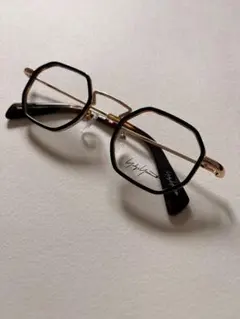 新品 YOHJI YAMAMOTO ヨウジヤマモト オクタゴン 眼鏡 メガネ 黒
