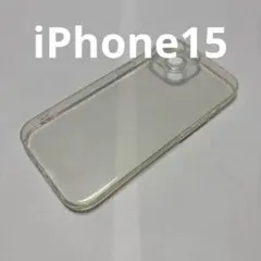 iPhone15用 透明クリアケース TPU