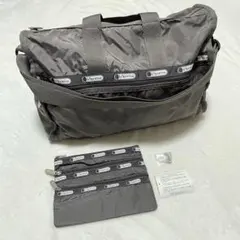 美品✨️レスポートサック ボストンバッグ 旅行バッグ ドットブラウン 軽量