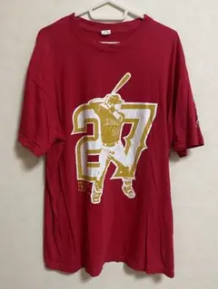 ANGELS マイケル・トラウト 27番プリント Tシャツ　半袖　XL レッド