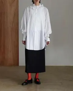 クリンクルクリンクルクリンクル コットンフリルカラーワンピース新品タグ付定価以下 crinkle crinkle crinkle（クリンクル クリンクル クリンクル