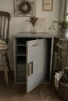 アイアン メッシュキャビネット アイアンボックス ジャンクガーデン