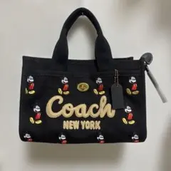 COACHコーチミッキーマウスコラボカーゴトート26バッグ - メルカリ
