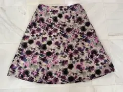 【美品】ANAYI 花柄　フレアスカート　３８サイズ