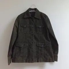 ec losion コーデュロイ ジャケット Gジャン コールテン カーキ系 М