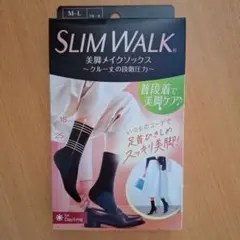 SLIM WALK 着圧ソックス M-L ブラック