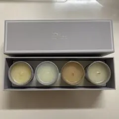 Dior アロマキャンドル 4個セット ギフトボックス入り 未使用品難あり
