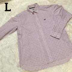 【Crocodile 】長袖シャツ ピンク Lサイズのサムネイル
