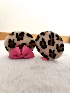 ディズニー　ミニー　ヒョウ柄ビン